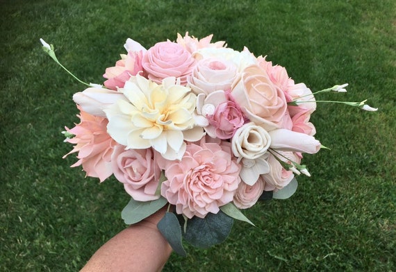 Wedding Bouquet Re-creation heather Pale Pink, Blush, White
