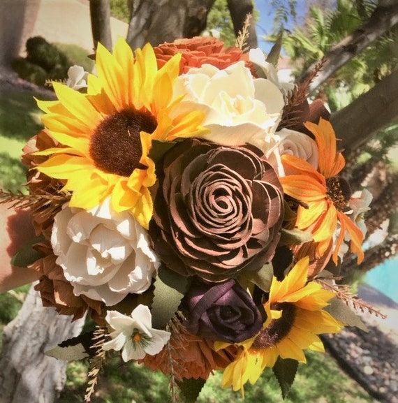 Wooden Flowers Bouquet Fall Autumn Corn Husk and Wooden Bouquet for Wedding and Home Decor Centerpiece