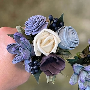 Custom Color Sola Wood Flower Sample: Mini Wedding Bouquet