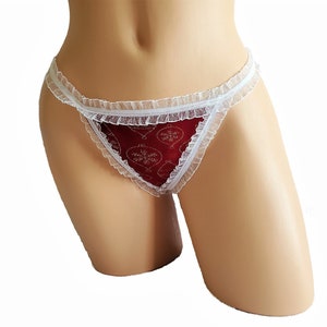 Ladies Wrinkled Shiny Velvet Panties Stretch Lace Joint - China Underwear  Briefs and Sexy Lingerie Red price