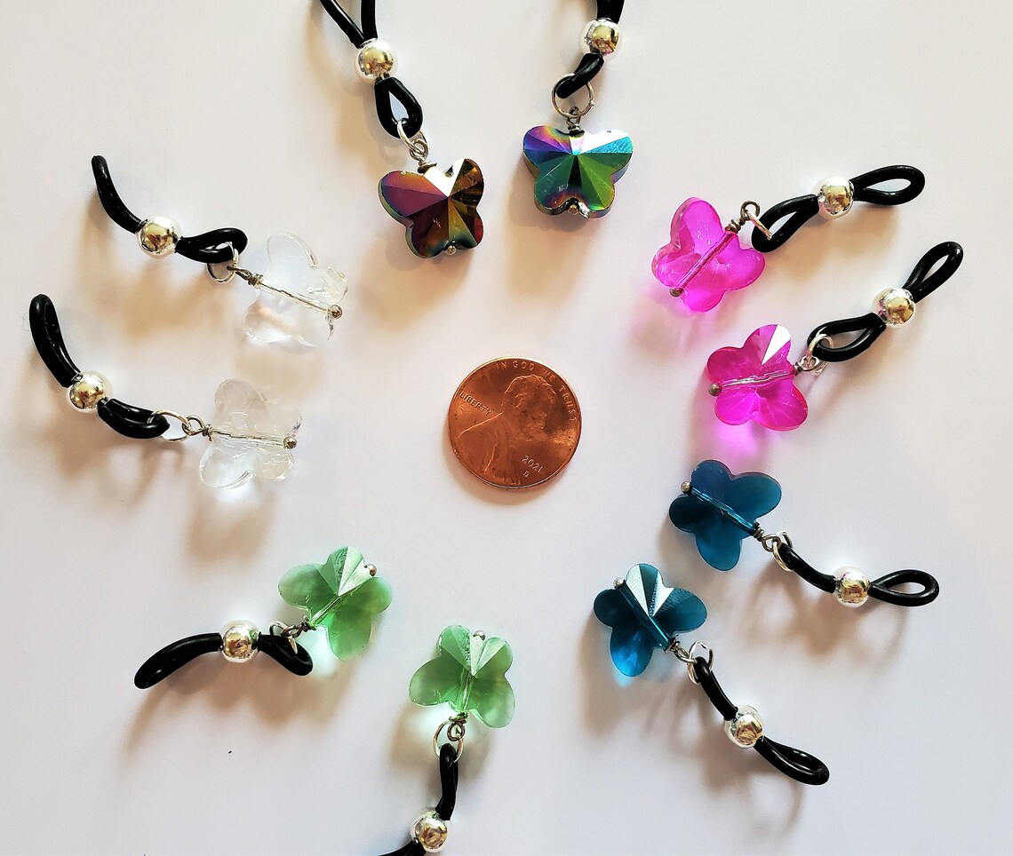 butterfly nipple rings