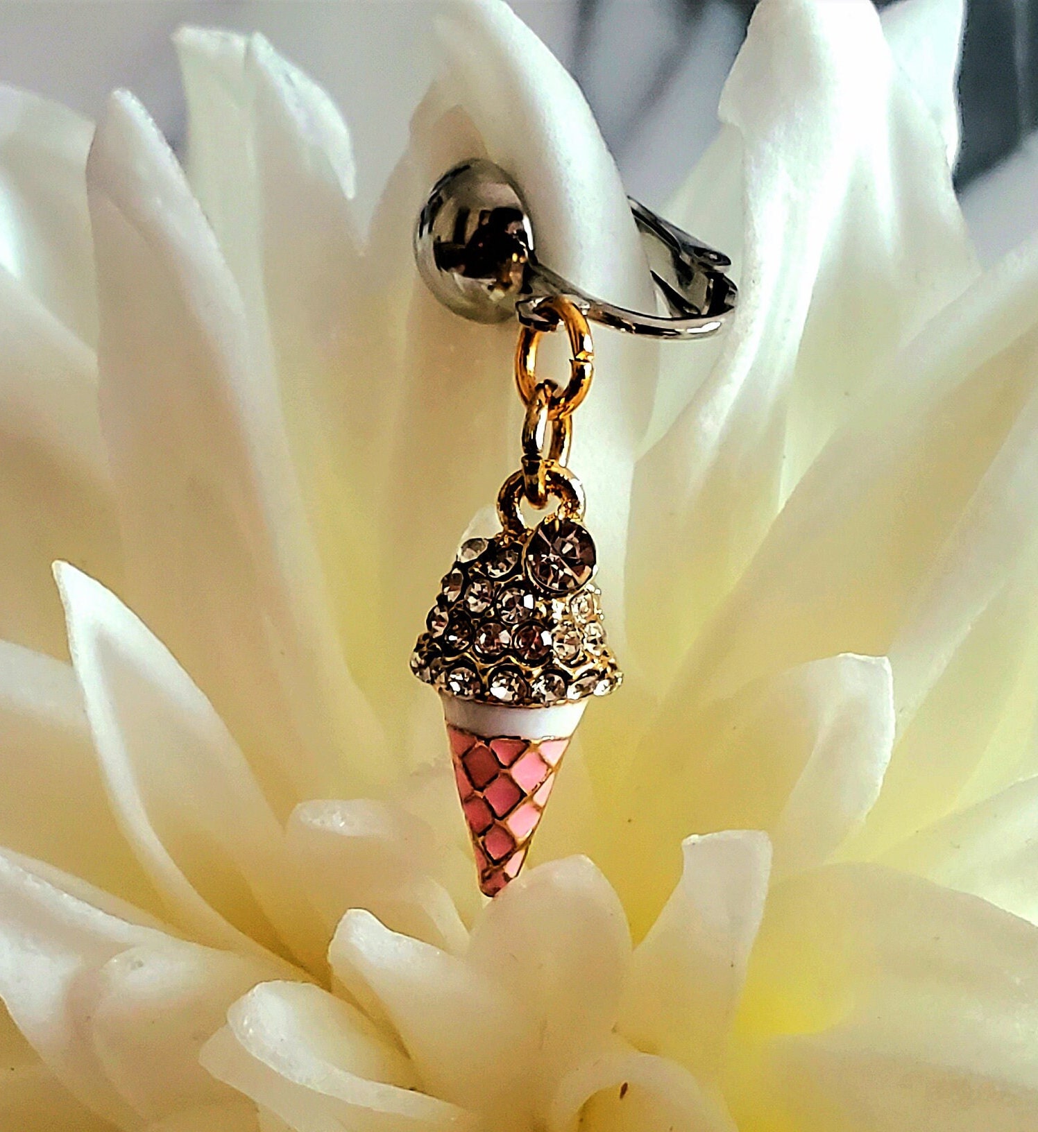 Ice Cream Pussy Jewelry, Erotic Clip on Fake Labia Piercing - Etsy