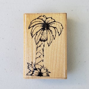 J 114 Palmen Stempel Scrapbooking Druckkarten und Briefmarken