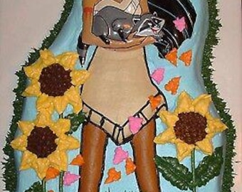 Vintage Wilton 1995 Disney's POCAHONTAS Cake Pan 17" Aluminum 2105-3700