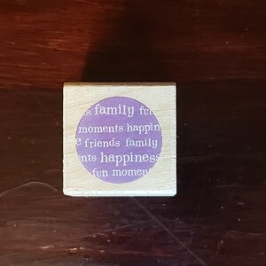 Nieuwe 1 x 1 Familie Vrienden Moments Happiness Rubber stempel scrapbooking afdrukken kaarten en stationaire
