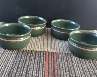 オリーブグリーン陶器ボウル4個セット iittala オリーブグリーン