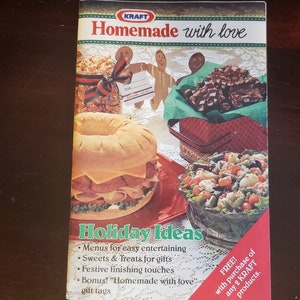 Homemade with love Vintage Kraft Holiday Ideas Cookbook Gifts to Make Decorating & More