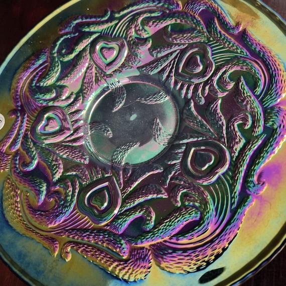 Fenton Art Glass 95th Anniversary 2000 Heart and Vine Plate