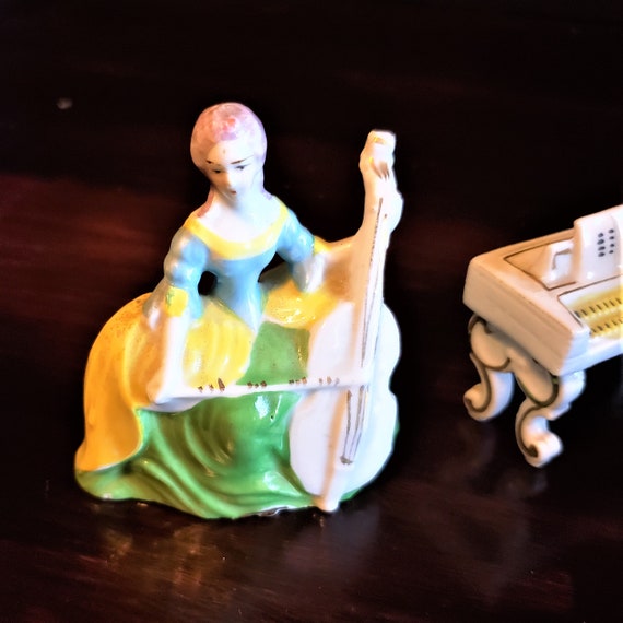 Vintage Japanese Figurines, Set of Classical Musicians, Made in 