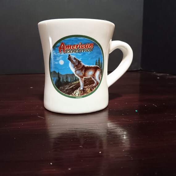 American Expedition Restaurant Style Coffee Mug Explore & Discover Grey  Wolf - Etsy
