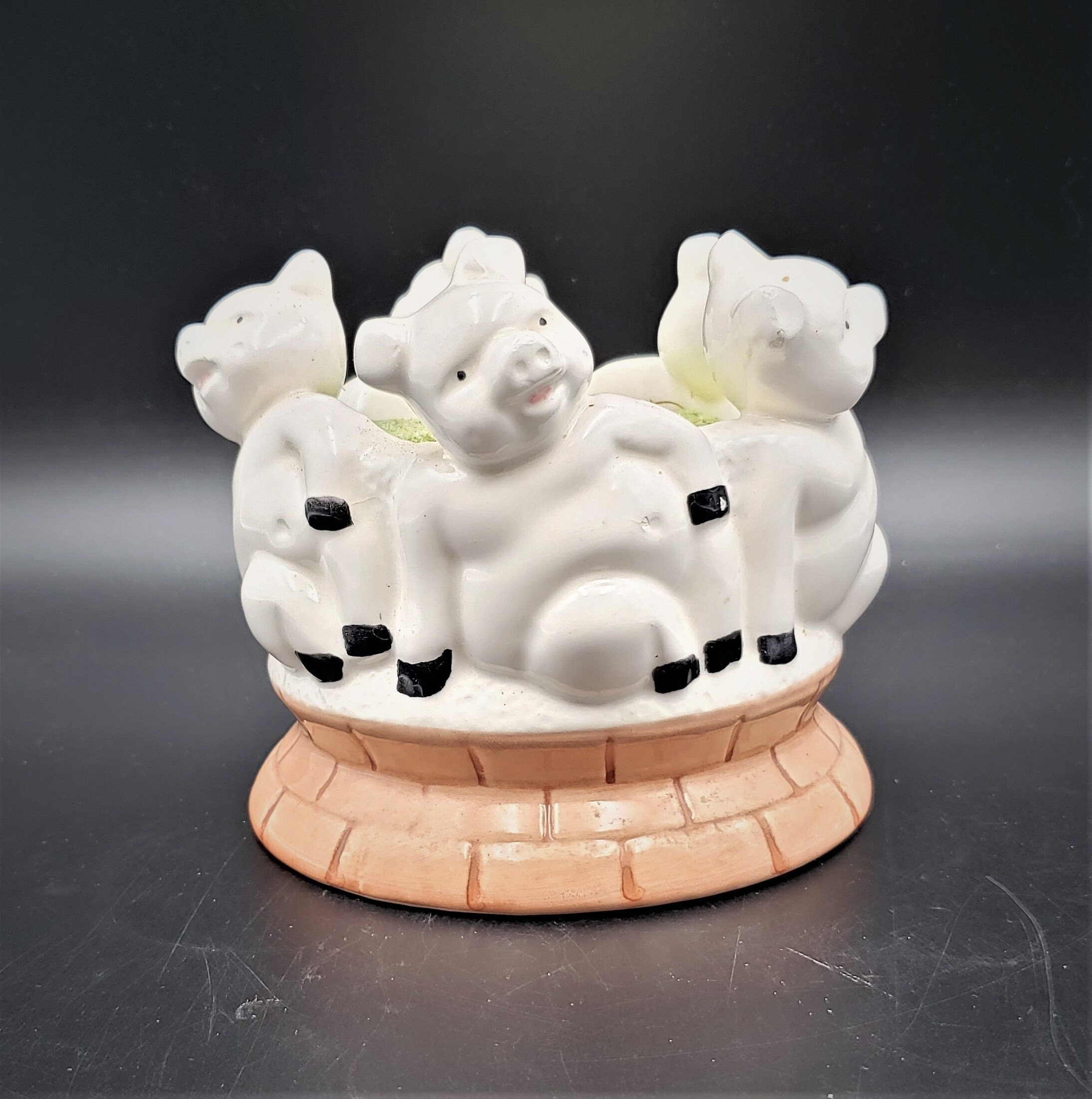 ヴィンテージ セラミック ピッグプランター：Holland Mold Spring