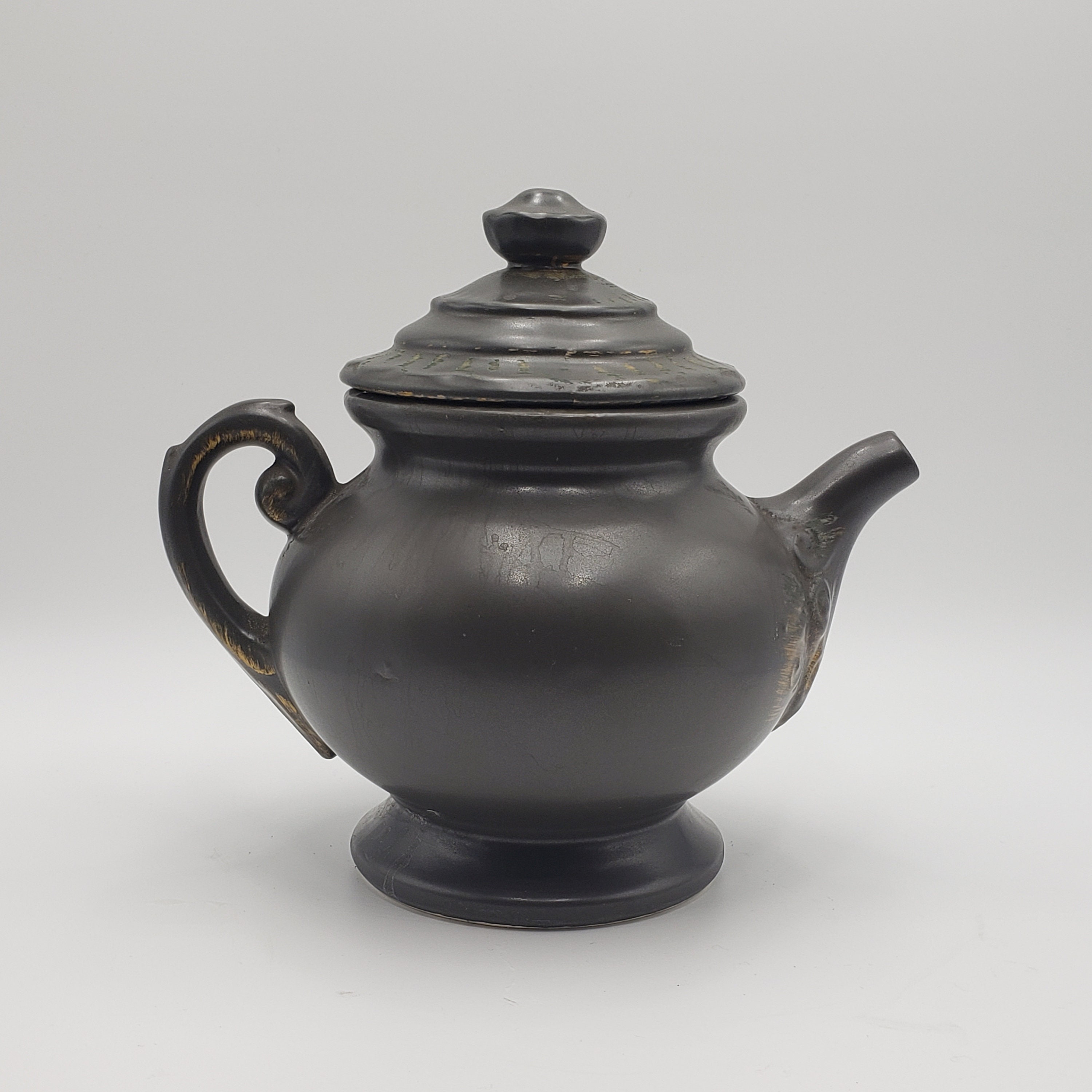 Mccoy Pottery Tea Pot Cookie Jar Mid Century Treats Grandma Etsy