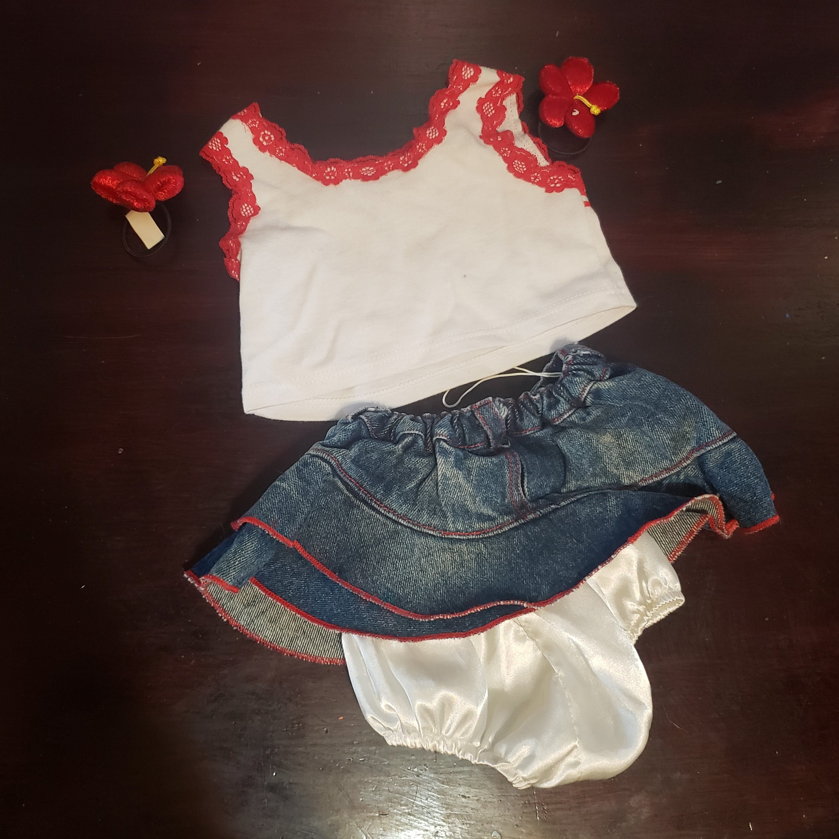 BABW Build A Bear Summer Daisy Mae Country Farm Outfit Tank Etsy