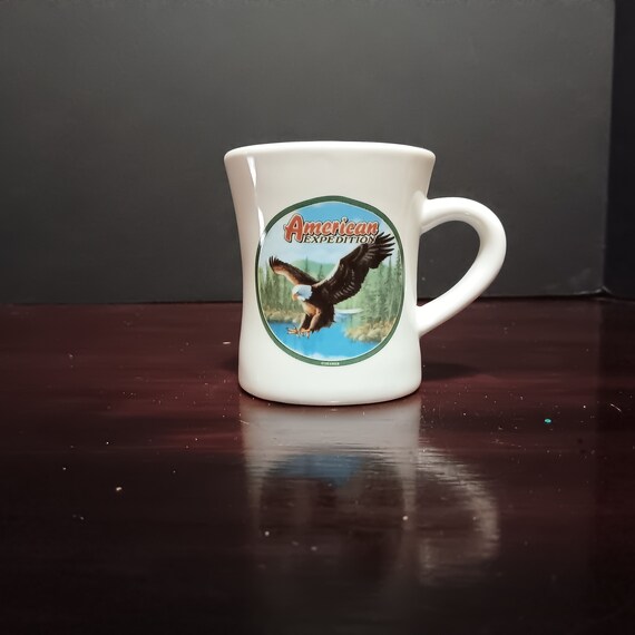 American Expedition Restaurant Style Coffee Mug Explore & Discover Bald  Eagle - Etsy
