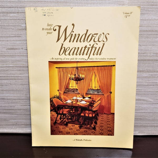 Vintage 1973 WINDOWS Beautiful IV Kirsch Treatments Interior Design MCM Designer