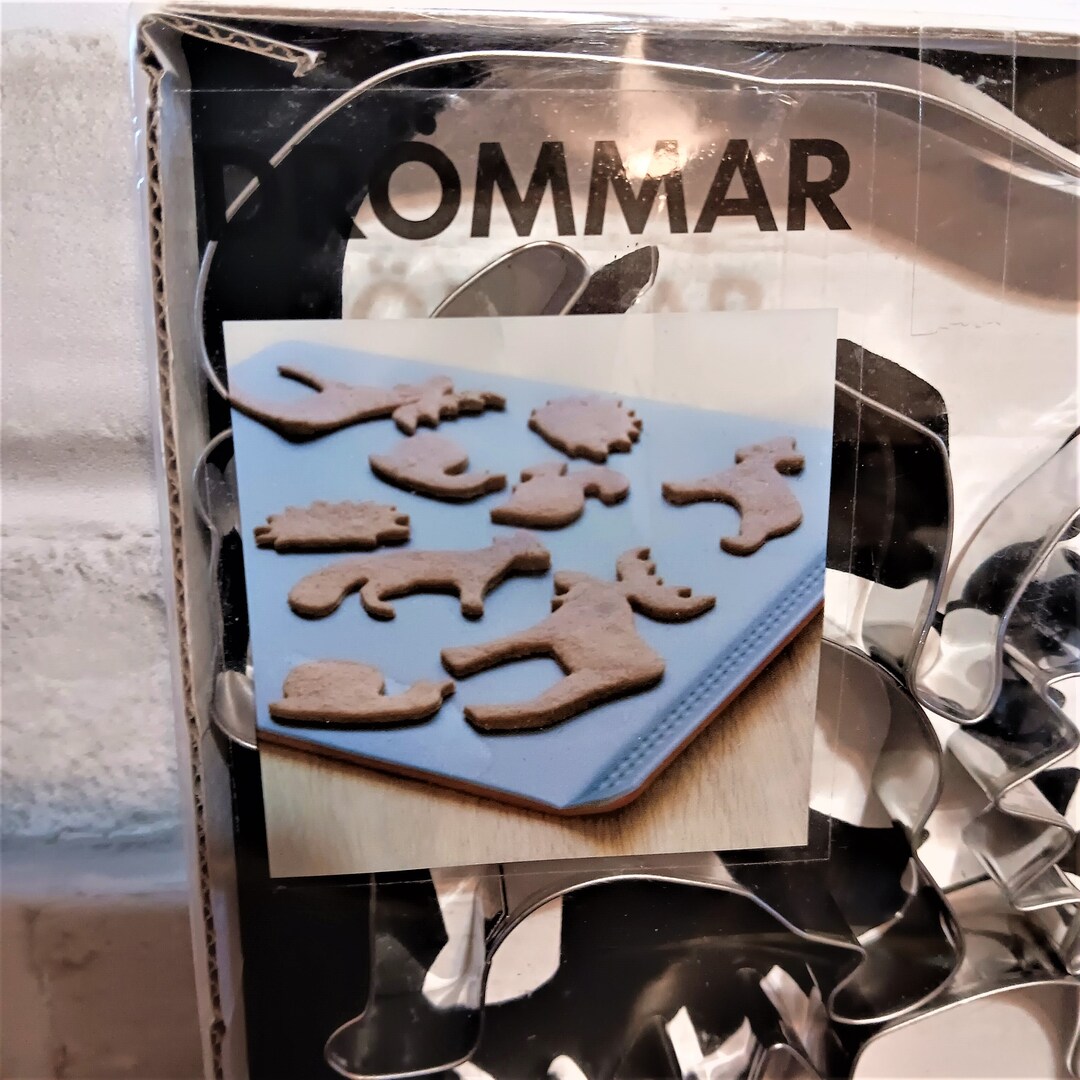 IKEA Drommar Metal Cookie Cutters Set of 6 Wildlife Woodland Etsy