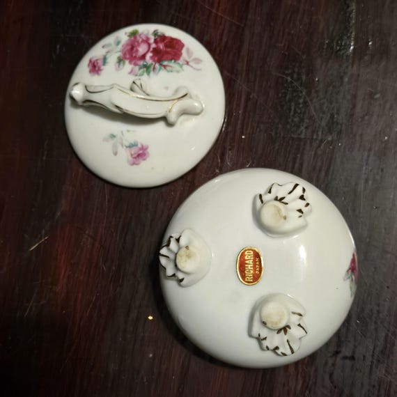 Vintage Porcelain Lidded Trinket Box Andre Richard Japan White W