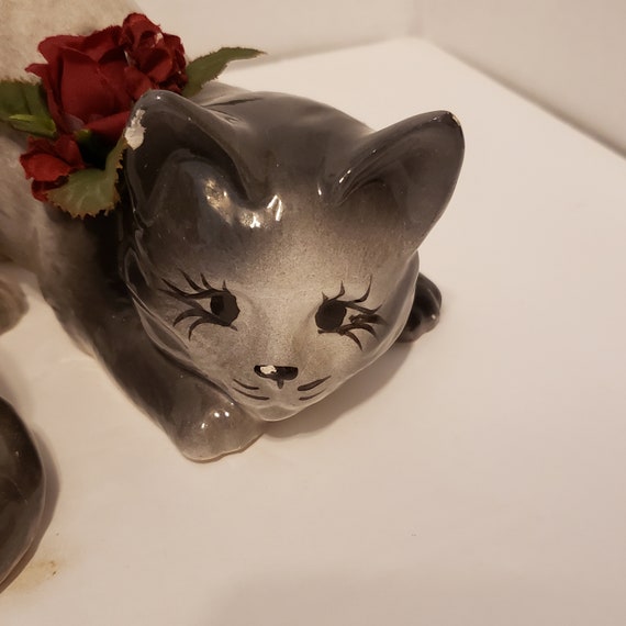 Ensemble de 2 figurines de chats décoratifs modernes