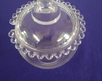 Handle Candlewick Clear Stem 3400 Imperial Glass Candlewick condiment jar