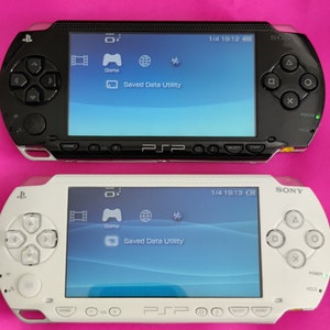 Personalized Customized PSP 1000 2000 3000 Game Console with Battery, Charger, Soft Pouch, Wrist Strap customize per request available image 9