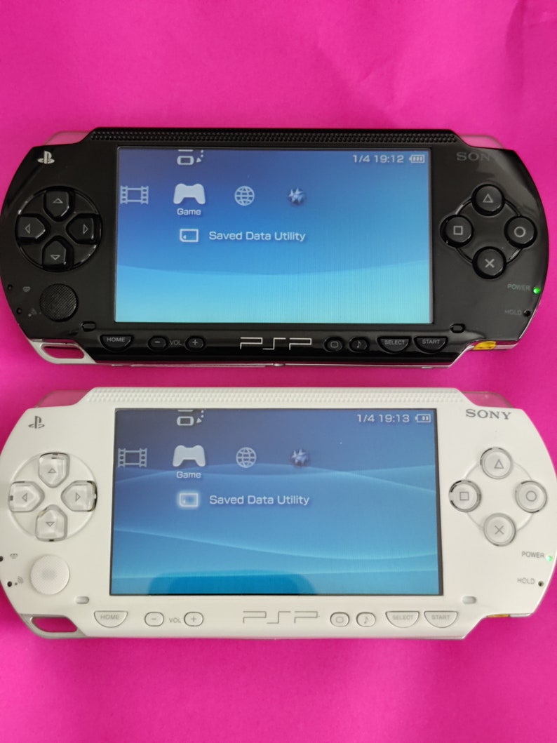 Personalized Customized PSP 1000 2000 3000 Game Console with Battery, Charger, Soft Pouch, Wrist Strap customize per request available image 9