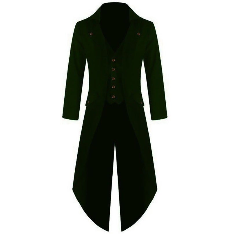 Men Victorian Costume Black Tuxedo Fashion Tailcoat Gothic | Etsy