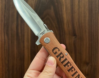 Pocket Knife Laser Engraved