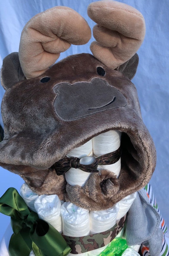 moose diaper cake