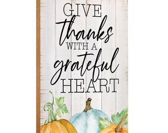 Thanksgiving Décor | Shelf Décor | Autumn Quotes | Pumpkin Wooden Sign | Housewarming Gift | Table Décor | Entryway Sign | First Day Of Fall