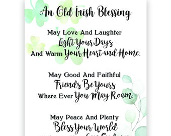 Irish Blessing Sign | Blessed Sign | Irish Wall Decor | Irish Proverb Housewarming | Irish Blessing Wall Art | Home Sign | Irish Decorations