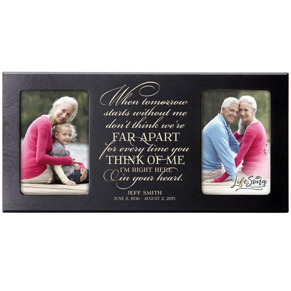 Memorial Picture Frame Personalized Picture Frame Parents Etsy