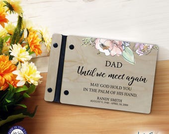 Funeral Guest Book | Memorial Guest Book | Funeral Favors | Personalized Memorial Gift | Wood Guest Book Sign | Memorial Service Guest Book