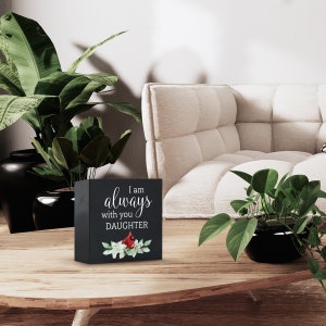 UV-Printed Cardinal Cremation Shadow Box Urn for Human Ashes | Urn for Human Ashes | Cardinal Gifts | Cardinal Memorial | Ashes Keepsake