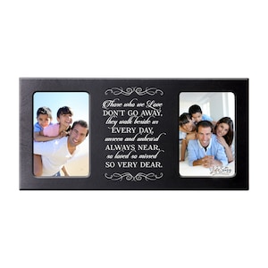 Memorial Picture Frame | Parents Picture Frame | Dad Memorial | Double Frame | Sympathy Gift Loss of Mother | In Loving Memory of Dad Frame