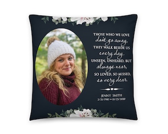 Personalized Memorial Pillow | Custom Pillow | Memory Pillow | Memorial Gift | Bereavement Gift | Sympathy Gift | In Loving Memory