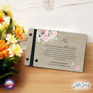 Funeral Guest Book | Memorial Guest Book | Funeral Favors | Personalized Memorial Gift | Wood Guest Book Sign | Memorial Service Guest Book