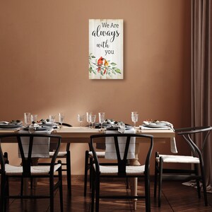 Cardinal Memorial Plaque | Cardinal Gifts | Loss of Mother | Loss Of Father | Memorial Gift Cardinal | Farmhouse Décor | Cardinal Sign