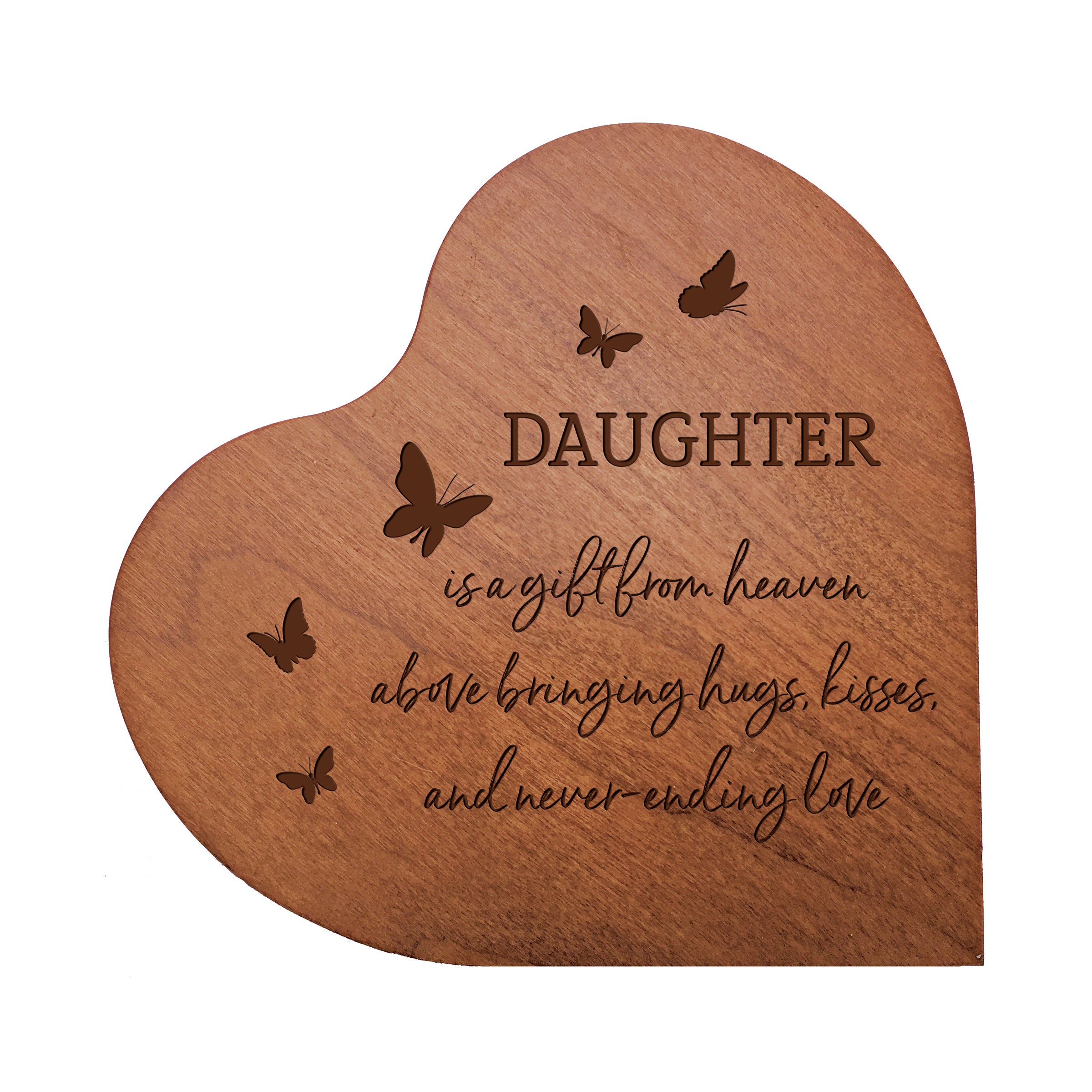 Engraved Wood Heart Mother Daughter Gift Gift Daughter Etsy
