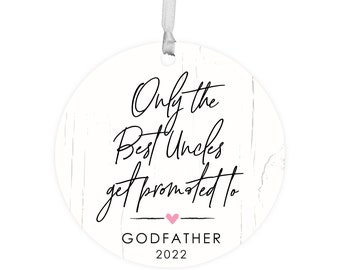 Personalized Godfather Ornament | Godfather Gift | Baptism Ornament | Baptism Gift Boy | Baptism Gift Girl | Godchild Baptism Gift