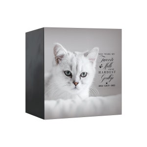 Pet Memorial Shadow Box Urn for Animal Ashes | Dog Urn for Ashes | Cat Urn for Ashes | Dog Memorial Gifts | Cat Memorial Gifts