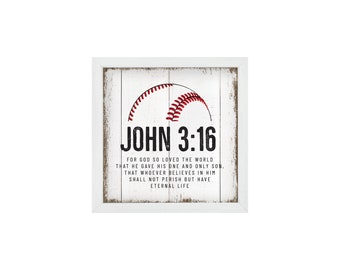 Christian Gifts | Wood Signs | Sports Décor | Scripture Art | Housewarming Gift | Baseball Coach Gift | Baseball Gifts | Farmhouse Signs