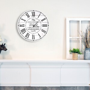 Family Clock | Recycled Wooden Clock | Unique Wall Clock | Farmhouse Wall Clock