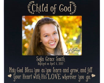 Baptism Frame for Godchild | Personalized Baptism Frame | Baptism Gift Girl | Baptism Gifts for Godchild Baby | Personalized Baptism Gift