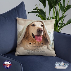 Pet Memorial Gift, Personalized Dog Memorial Pillow, Custom Pet Loss Keepsake, Pet Loss Pillow, Dog Remembrance, Pet Memorial Pillow
