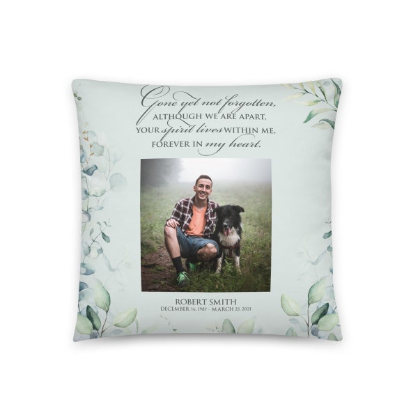 Personalized Memorial Pillow | Custom Pillow | Memory Pillow | Memorial Gift | Bereavement Gift | Sympathy Gift | In Loving Memory