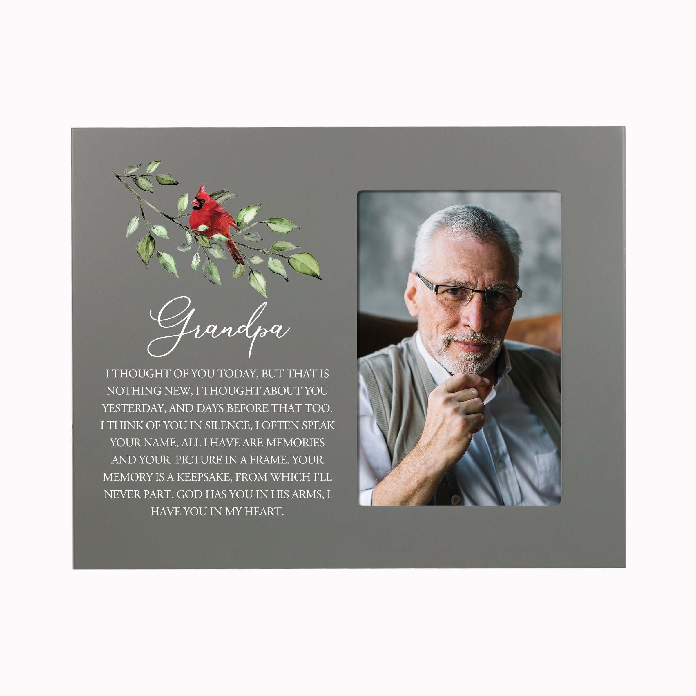 Cardinal Memorial Photo Frame | Cardinal Loss Memory | Grief Picture ...