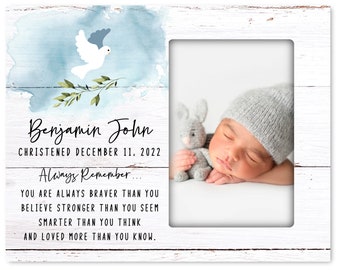 Christening Picture Frame | Personalized Christening Keepsake | Baptism Gift | Christening Gift | Baptism Gift Girl | Baptism Gift Boy