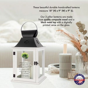 Personalized Memorial Lantern | In Memory Lantern | LED Flameless Lantern | Personalized Gift | Loss of Loved One | Personalized Grief Gift