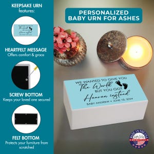keepsake urn for baby ashes, small urn for baby ashes, keepsake urn for infant ashes, personalized baby urn, child cremation urn, mini urn