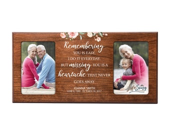 Memorial Photo Frame | Family Picture Frame | Memorial Favors | Custom Picture Frame | In Loving Memory